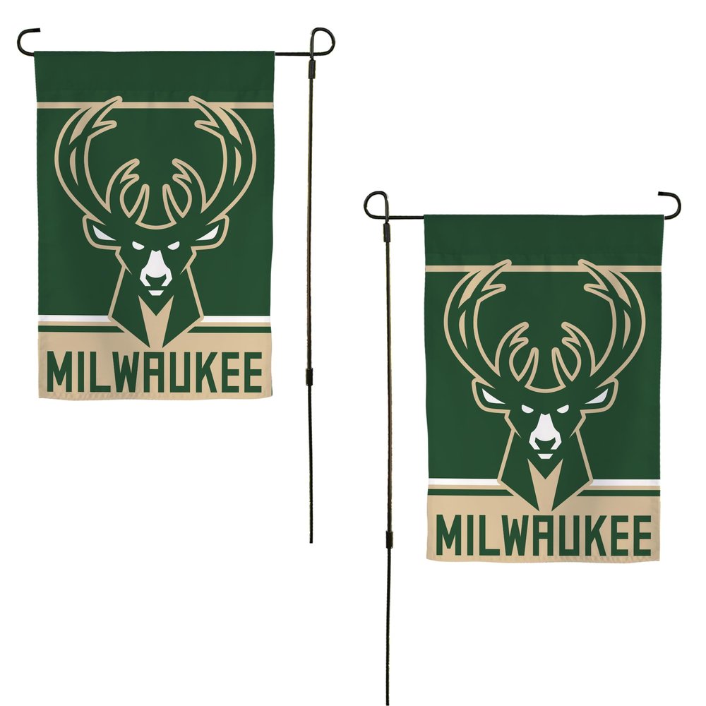 Desert Cactus Milwaukee Bucks MB Garden Flag  19 x 12 inch NBA Milwaukee Bucks Team Banner, For Outdoor Display and Events (Design A)