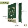 Desert Cactus Milwaukee Bucks MB Garden Flag  19 x 12 inch NBA Milwaukee Bucks Team Banner, For Outdoor Display and Events (Design A) view 4