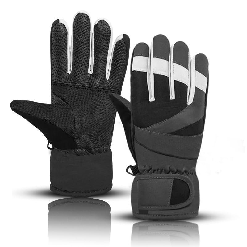 Blackmane Children's Gloves and Winter Outdoor Windproof and Waterproof Gloves Velvet Thickened Cartoon Warm Student Gloves