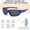 AODUOKE Boys Sunglasses Sports Polarized for Kids Sunglass Boys Girls Children Youth Baseball Fishing Unbreakable Beach Sun Glass with Strap Age 6-12 view 2