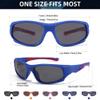 AODUOKE Boys Sunglasses Sports Polarized for Kids Sunglass Boys Girls Children Youth Baseball Fishing Unbreakable Beach Sun Glass with Strap Age 6-12 view 3