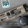 Monstrum Scout Light Mount | Compatible with Surefire M300/M600 Series/Streamlight Protac Series | Extended 45 Degree Offset Mount view 2