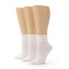 No nonsense Women's Cotton Basic Cuff Sock, New White - 3 Pair Pack, 4-10 view 1