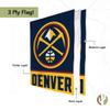 Desert Cactus Denver Nuggets NBA Team Banner Flag - 40 x 30 inch Double-Sided 3-Ply Banner for Indoor/Outdoor Use, Durable NBA Spirit (House Flag A) view 3