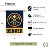 Desert Cactus Denver Nuggets NBA Team Banner Flag - 40 x 30 inch Double-Sided 3-Ply Banner for Indoor/Outdoor Use, Durable NBA Spirit (House Flag A) view 4