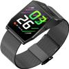 WMBYY Smart Watch with Heart Rate, Blood Oxygen, Blood Pressure and Sleep Tracker, 24 Sports Mode, 5 ATM Water Resistant, 304 Stainless Steel, Fitness Watch - Black view 1