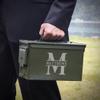 HomeWetBar Personalized 50 Cal Ammo Can with US Flag Design Custom Ammo Can Organizer view 3