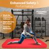 Foamma Gymnastics Mat - 6" x 3 ft x 8 ft, Red Landing Mat for Kids and Adults, Wrestling Mat with Waterproof Cover, High-Density Tumbling Mat, Gymnastics Equipment for Indoor and Outdoor view 4