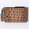 American Darling Wristlet Crocodile Embossed Genuine Leather Western Women Bag | Handbag Purse Travel Clutch view 4