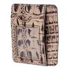 American Darling Western Card-Holder, Crocodile Embossed Full Grain Genuine Leather, Eco-Friendly Handcrafted Mini Wallet view 1