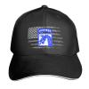 18th Airborne Corps Hat Baseball Cap Duck Tongue Cap Adult Sandwich Hat Black view 2