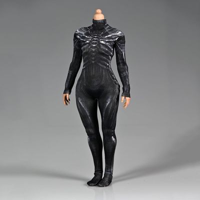 Fremego 1/6 Scale Female Clothes,Female Tight Stretch Bodysuit Jumpsuit Outfit Clothing for 12inch PH TBL JO Seamless Action Figure Body (T)