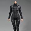Fremego 1/6 Scale Female Clothes,Female Tight Stretch Bodysuit Jumpsuit Outfit Clothing for 12inch PH TBL JO Seamless Action Figure Body (T) view 3