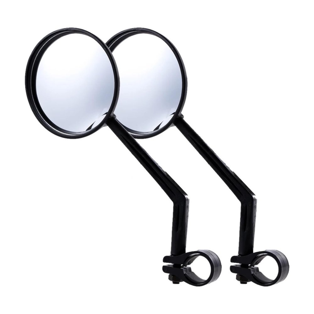 PochY Motorbike Mirror 2/1pcs Bike Rear Mirror Bicycle Convex Mirror Rotation Bicycle Side Mirror Adjustable Round Rearview Mirrors Bike Accessories, 2pcs B