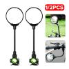 PochY Motorbike Mirror 2/1pcs Bike Rear Mirror Bicycle Convex Mirror Rotation Bicycle Side Mirror Adjustable Round Rearview Mirrors Bike Accessories, 2pcs B view 2