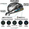 Halo Headband Protex Bandana Men 4 Way Stretch Mesh Sun-Protection Integrated Sweat absorbing Diverting Sweatband Tie Fit, Galaxy view 4