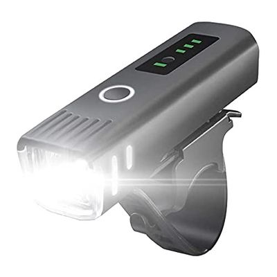 Bike Light Set Smart Sensor, Rechargeable Bicycle Lights with LED Power Display,Waterproof Bicycle LED Front Light Cycling Lights for Road & Mountain- Easy to Fit