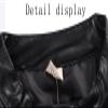 Toddler Kids Little Boys Long Sleeve Faux Leather Zipper Jacket Spring Autumn Lightweight PU Winter (Black, 6-7 Years) view 3