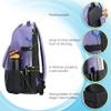 Disc Golf Backpack Bag - 24+ Disc Capacity, Durable Water-Resistant Polyester, Ergonomic Comfortable Carry, Multi-Functional Disc Golf Bag for Men & Women, Heather Purple & Black view 3
