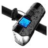 Bike Light Set USB Rechargeable Bicycle Light Front Back Super Bright Waterproof Bicycle Odometer Speedometer 4 Light Modes & Trumpet Fits All Bicycles, Mountain, Road view 1