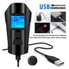 Bike Light Set USB Rechargeable Bicycle Light Front Back Super Bright Waterproof Bicycle Odometer Speedometer 4 Light Modes & Trumpet Fits All Bicycles, Mountain, Road view 2