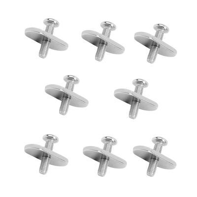 AONTOKY 8Pcs Stainless Steel Kayak Rail Track Screw Nuts Tie Down Mount Eyelet Rail Mounting Accessories Screws for Kayaks Canoe Boats