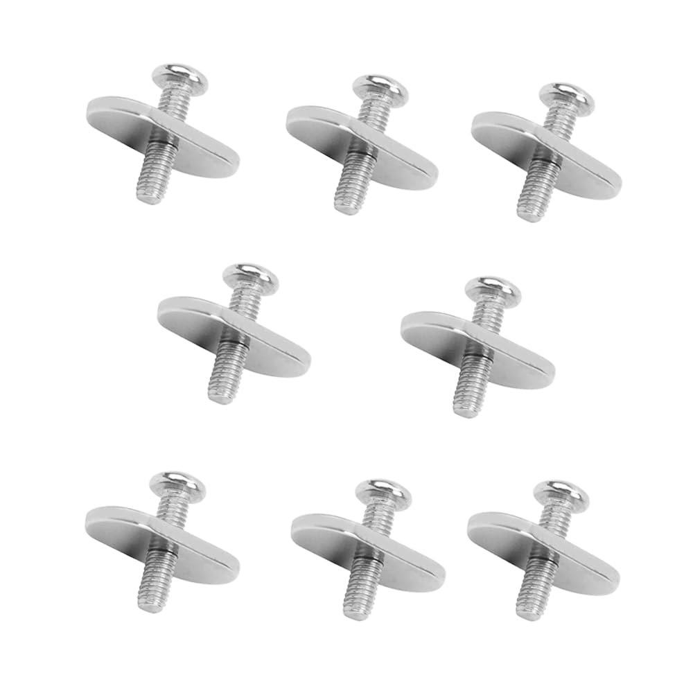 AONTOKY 8Pcs Stainless Steel Kayak Rail Track Screw Nuts Tie Down Mount Eyelet Rail Mounting Accessories Screws for Kayaks Canoe Boats