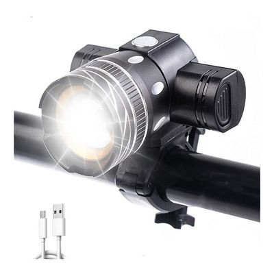 Bike Headlight, Super Bright 2000 Lumen XML-T6 Bicycle Headlight USB Rechargeable Bike Front Light Waterproof Adjustable Focus Bike Light 3 Light Modes Cycling Light for Night Safety Riding