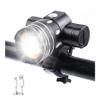 Bike Headlight, Super Bright 2000 Lumen XML-T6 Bicycle Headlight USB Rechargeable Bike Front Light Waterproof Adjustable Focus Bike Light 3 Light Modes Cycling Light for Night Safety Riding view 1