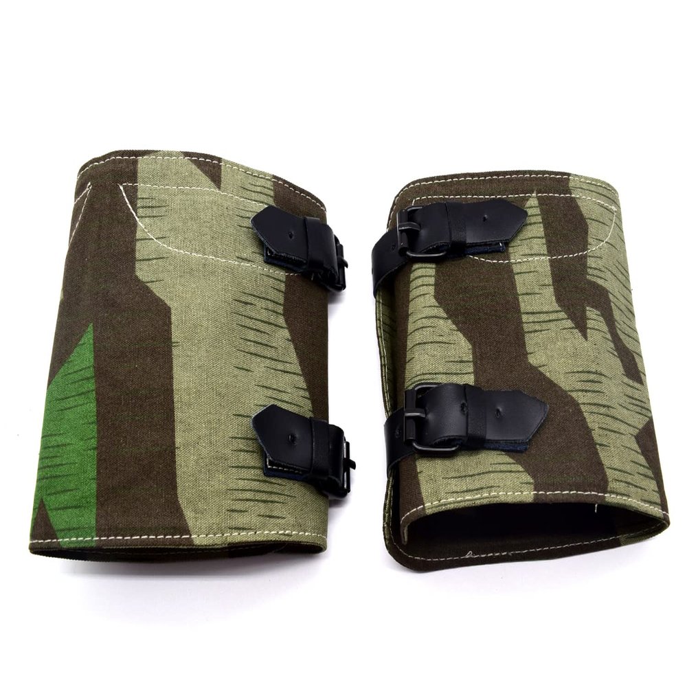 CLAYHU WWII German Leggings Puttee Gaiters Splinter Camo Color Replica