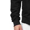 DGKaxiyaHM Men's Solid Color Thin Bomber Jackets Baseball Zipper Washed Coats Softshell Relaxed Fit Outerwear (Black,Small) view 4