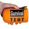 Orange Emergency Survival Tent - 2 Person Tube Tent with Survival Whistle & Paracord view 1