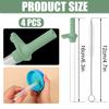 4pcs Replacement Straws with Bite Valve for Zak Designs Kelso 15 oz, with 1 Cleaning Brush Reusable Kids Cup Replacement Straws Accessory for Zak, BPA-Free (Light Green) view 2