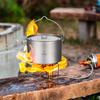 ADBEN Titanium Pot 750ml/900ml/1100ml/1600ml/2000ml/2800ml Ultralight ing Pot with Lid and Foldable Handle Outdoor Camping Backpacking Cooking Picnic view 4