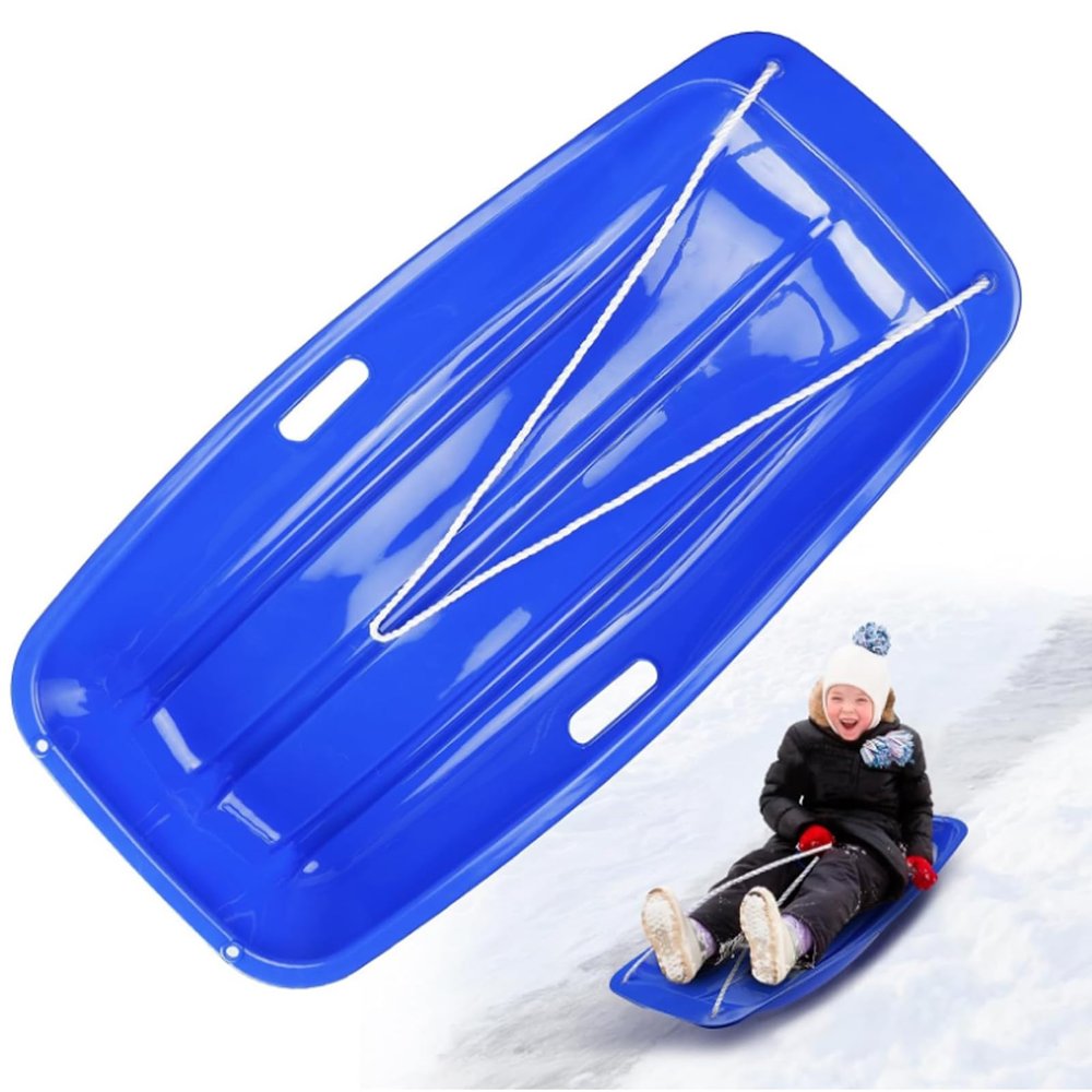 Children's Double Sledge, Plastic Sledge Board, Winter Sledge, Thickened Wear-Resistant Sledge