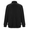 ZYXTIM Mens Corduroy Shirts 1/4 Button Up Long Sleeve Henley Shirts Waffle Stand Collar Ribbed T-Shirts Fashion Casual Polo Sweatshirts Plus Size view 3