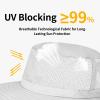 ZOORON Boonie Hat UPF 50+ Cooling Sun Hat for Men and Women,Wide Brim Bucket Hats with UV Protection for Safari Hiking Beach Light Grey view 4