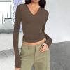 Women's Lightweight Base Layer Tops Shirts Fall Winter Fashion Basic Layering Slim Fit St Thermal Under Shirt for Women 2025 view 2