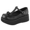 Cute Sweet Mary Jane Shoes Chunky Low Heel Lolita Wedges T-Straps Oxfords Gothic Punk Platform Round Toe Dress Shoes view 1