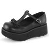 Cute Sweet Mary Jane Shoes Chunky Low Heel Lolita Wedges T-Straps Oxfords Gothic Punk Platform Round Toe Dress Shoes view 2