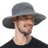 ZOORON Boonie Hat UPF 50+ Cooling Sun Hat for Men and Women,Wide Brim Bucket Hats with UV Protection for Safari Hiking Beach Dark Grey view 1