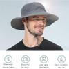 ZOORON Boonie Hat UPF 50+ Cooling Sun Hat for Men and Women,Wide Brim Bucket Hats with UV Protection for Safari Hiking Beach Dark Grey view 2