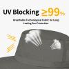 ZOORON Boonie Hat UPF 50+ Cooling Sun Hat for Men and Women,Wide Brim Bucket Hats with UV Protection for Safari Hiking Beach Dark Grey view 4