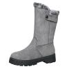 Baby Snow Boots Autumn and Winter Women's Leather Boots Snow Boots Short Boots Mid Heel Wedge Snow Boots for Women (Grey, 8.5) view 1