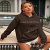 BANGELY Faith Over Fear Hoodie Women Christian Sweatshirt Graphic Christian Religious Sayings Sweater Bible Pullover Tops Brown view 2