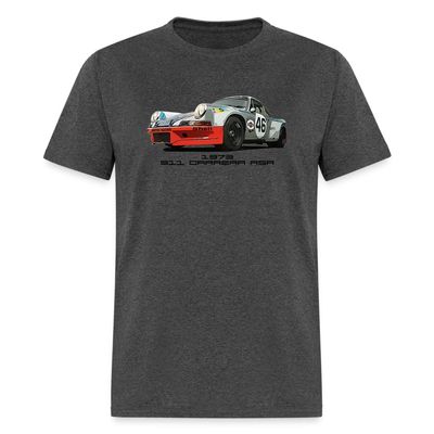 1973 Racing 911 Carrera RSR Martini Mens T-Shirt (US, Alpha, Small, Regular, Regular, Dark Heather)
