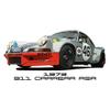 1973 Racing 911 Carrera RSR Martini Mens T-Shirt (US, Alpha, Small, Regular, Regular, Dark Heather) view 2