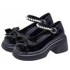 Cute Sweet Mary Jane Shoes Chunky Low Heel Lolita Wedges T-Straps Oxfords Gothic Punk Platform Round Toe Dress Shoes view 1