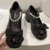 Cute Sweet Mary Jane Shoes Chunky Low Heel Lolita Wedges T-Straps Oxfords Gothic Punk Platform Round Toe Dress Shoes view 4