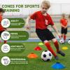 35/65/105 Pack Agility Soccer Cones for Training, Reusable Sports Cones for Drills with Mesh Bag, Training Cones for Soccer Practice, Football, Basketball - Disc Cones Training Equipment5 Color view 4